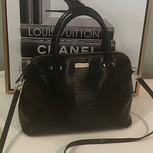 Kate Spade New York Rachelle Bixby Place Black leather Satchel Crossbody handbag